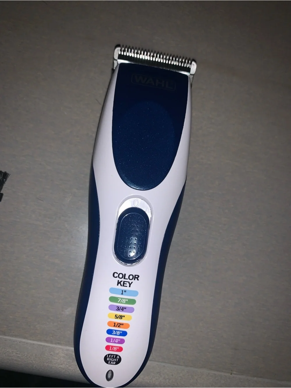 Wahl Cordless Hair Clipper with Color Guide Combs - White & Blue